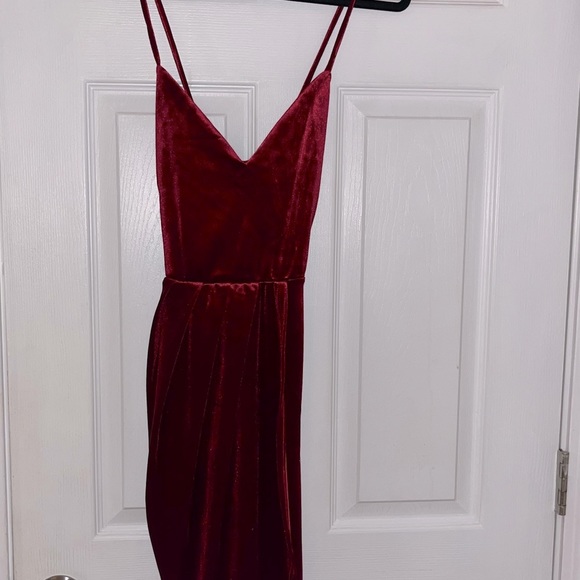 🔥 BRAND NEW 🔥 K TOO SEXY RED VELVET DRESS - size small - Picture 2 of 6